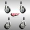 Service Caster 4 Inch 316SS Black Poly Swivel 1-1/8 Inch Expanding Stem Caster Brake SCC, 2PK SS316EX20S414-PPUB-BLK-2-TLB-2-118 - alternate 4